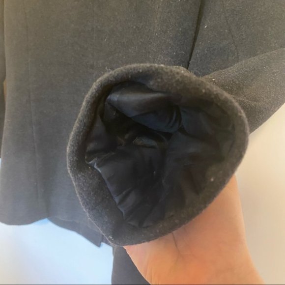 LONDON FOG Charcoal Grey Wool Peacoat - Picture 12 of 13